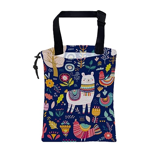 Miniatura 14 de Bolsa de basura para coche linda con gatos de dibujos animados, bolsa de basura impermeable a prueba de fugas con cordón, bolsa de basura plegable