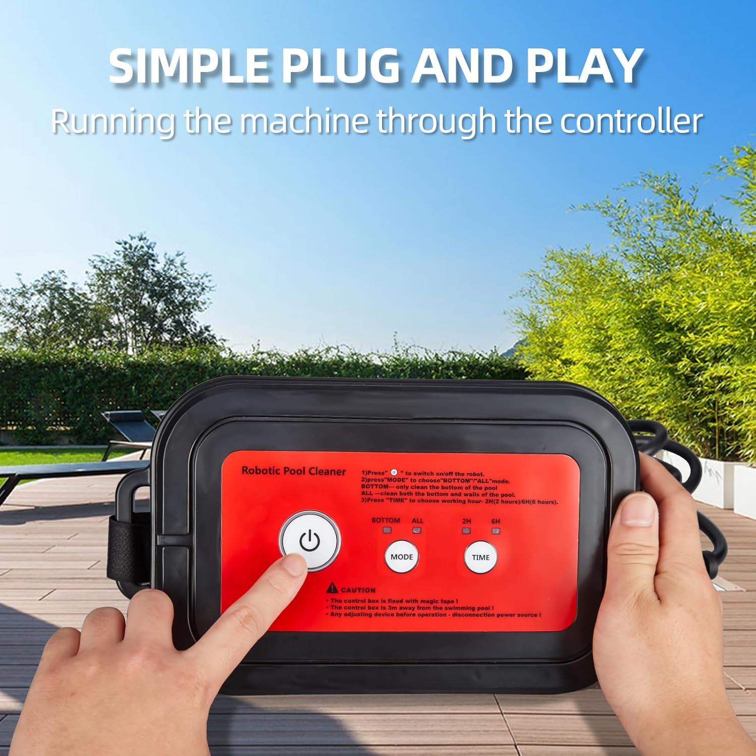 Robotic Pool Vacuum Cleaner 130W, Waterliner Clean, Wall Climbing Capability, w/Top Load Filters, Wall Climbing Scrubber Brush for Above/In-Ground Pools Up to 50FT in Length - Gray