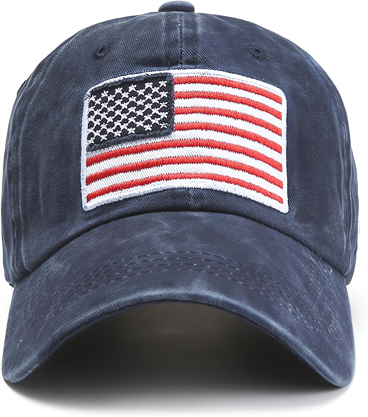 American Flag Baseball Caps Embroiderred USA Flag Patriotic Dad Hat Adjustable Trucker Hats for Men Women - Image 2