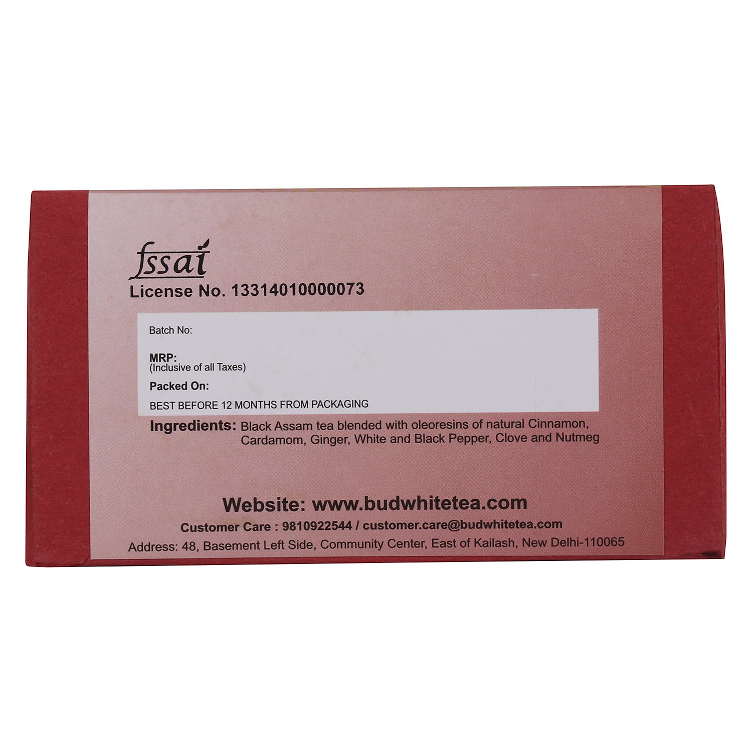 Budwhite Masala Chai - 100 G Loose 1