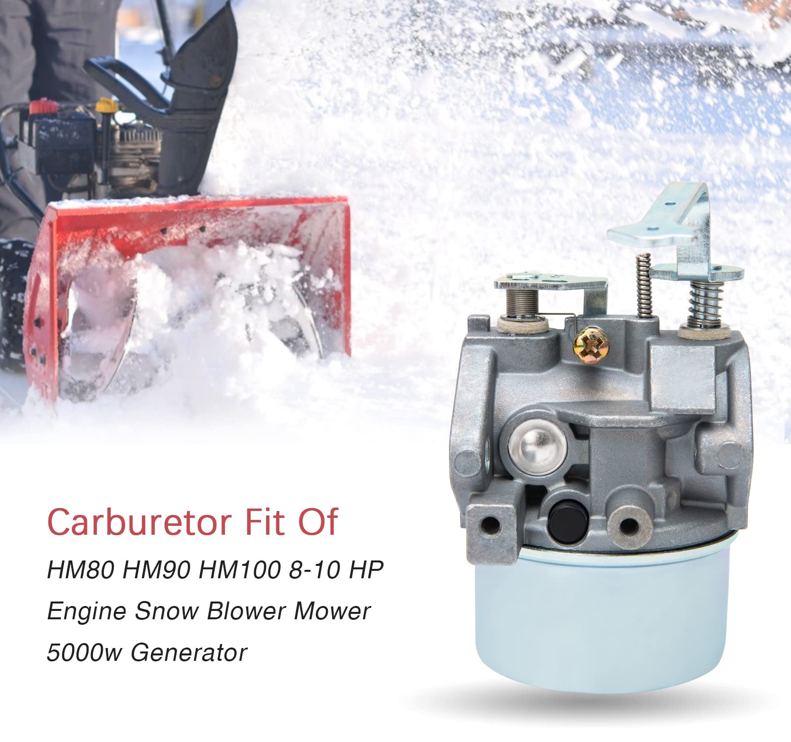 Carburador Hypersky Para Sopradores De Neve | Compatível Tecumseh 640298