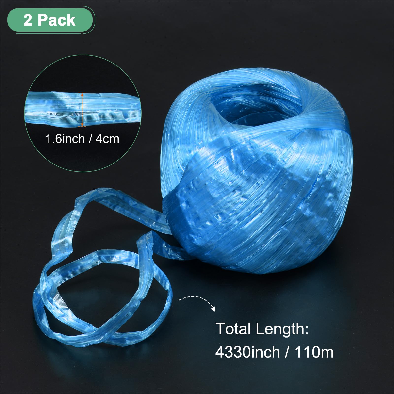 M METERXITY 2-Rolls Polyester Nylon Plastic Rope Twine - Image 3