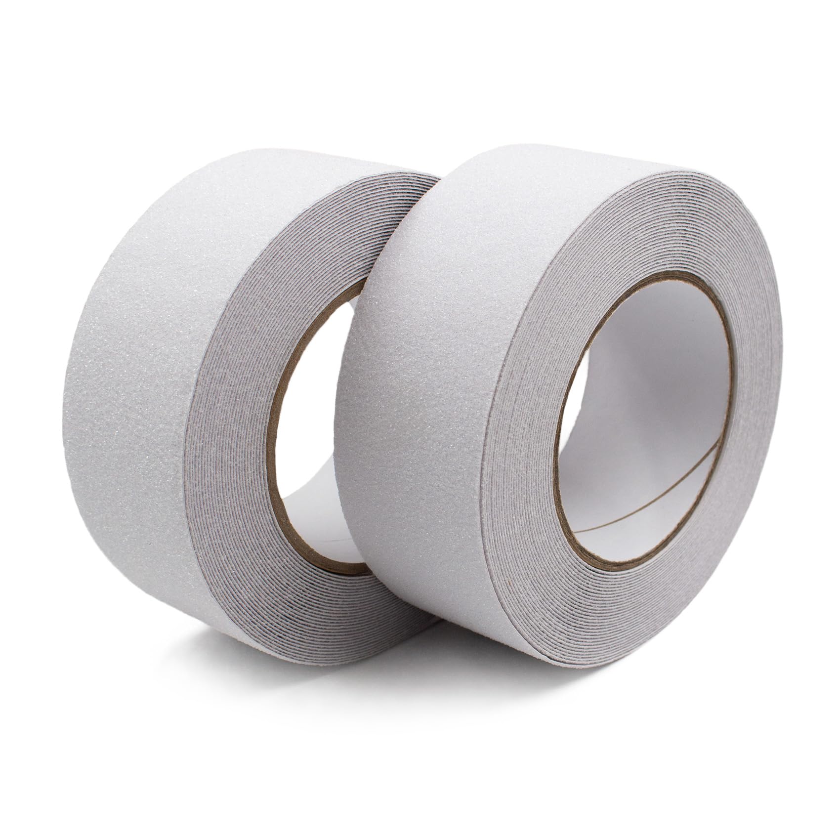 2 rollos de cinta antideslizante de 10 m x 50 mm para escaleras, ducha, bañera, cinta adhesiva antideslizante, para interior y exterior (blanco)