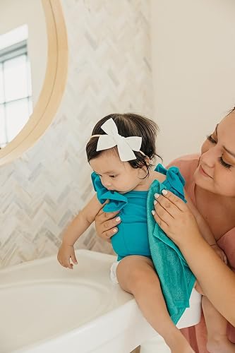 Miniatura 5 de Copper Pearl 6 toallas de baño ultra suaves para bebé, grandes, suaves, de 11 x 11 pulgadas