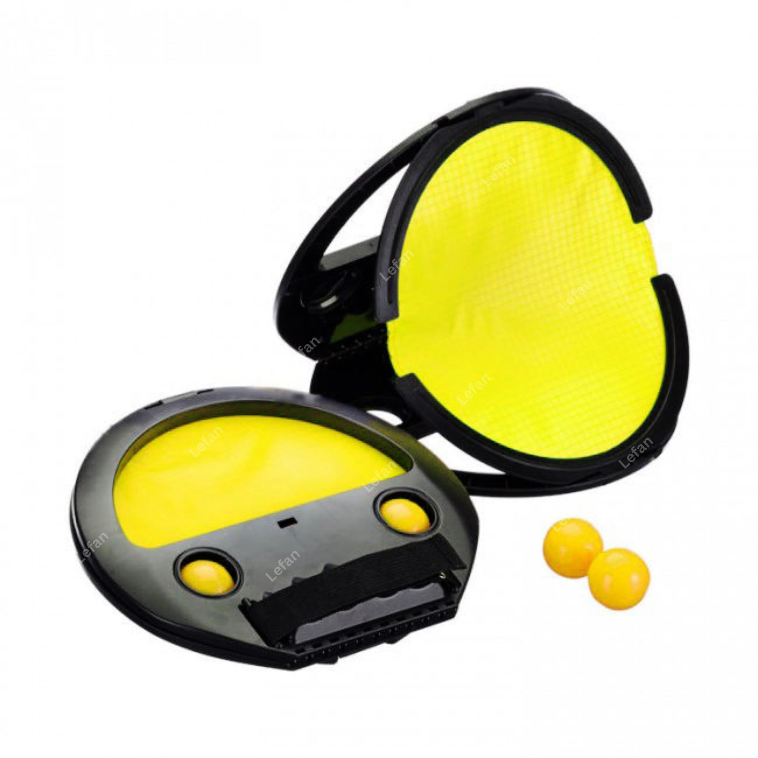 Lefan Toss and Catch Ball Game Catch Ball Game Comfortable Grip Toss Game Toy Outdoor Game Beach Toy Outdoor Activity for Kids Ages 3+ Catching Racket Kid Toys (Pack of 2 Pcs) - Image 5 thumbnail