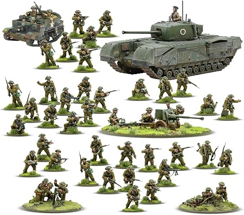 Miniatura 2 de Warlord Bolt Action - Juego de iniciación del ejército británico y canadiense 1943-1945 Miniaturas de mesa 1:56 - Juego de soldados de la Segunda