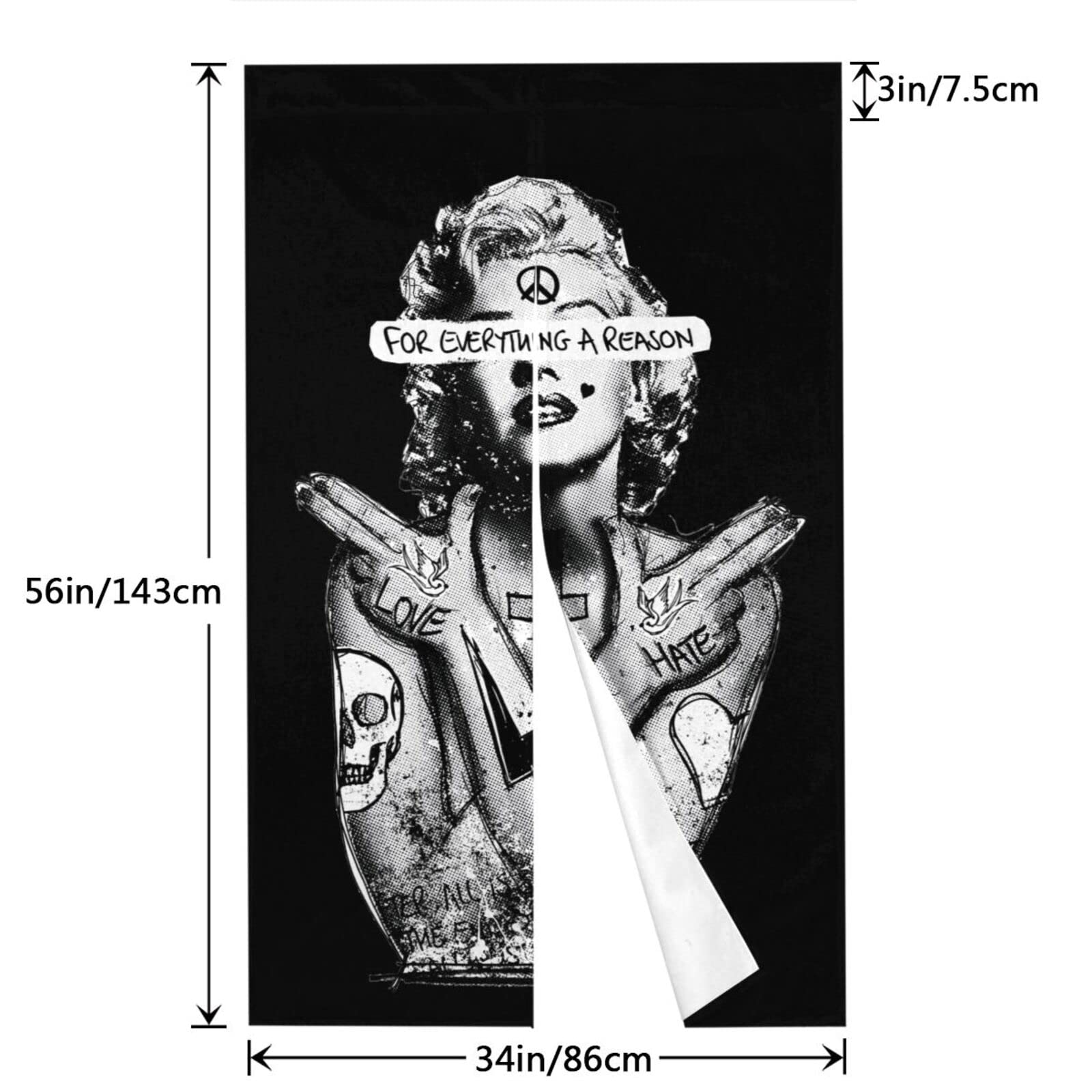 Amazon｜のれん 目隠し ロング 暖簾 マリリンモンロー 和風