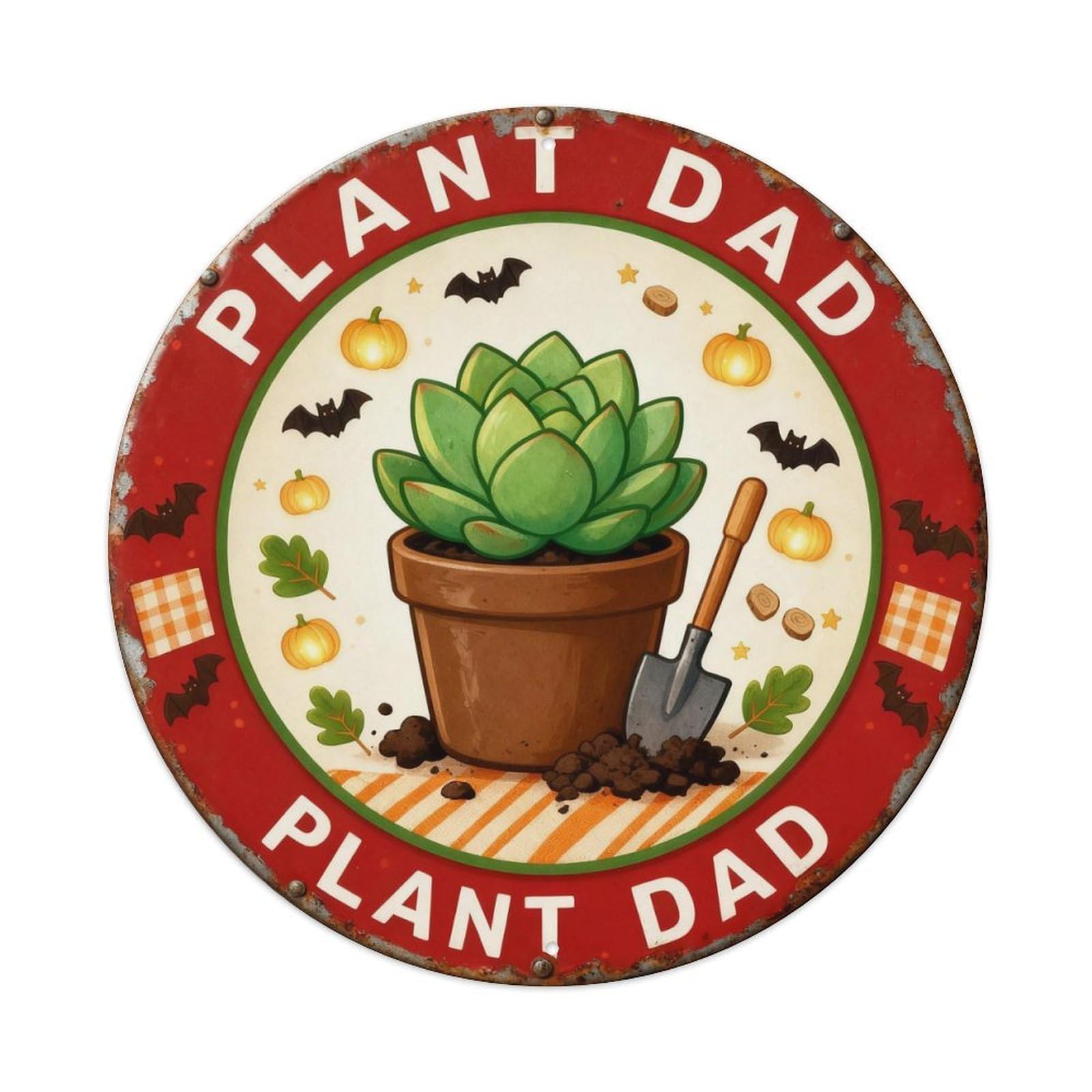 Plant Dad Metal Tin Sign Plaque