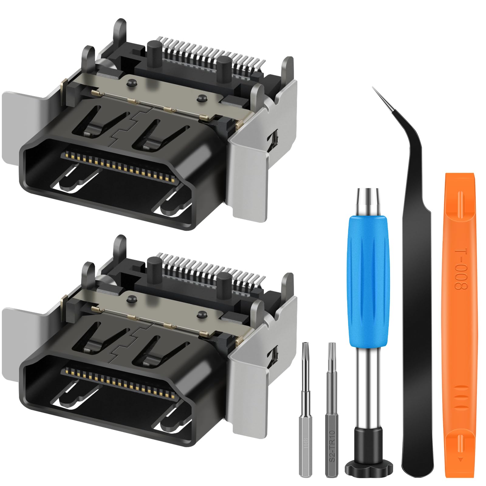 HDMI Port Replacement for Xbox Series X, OEM Display Socket Jack Connector Repair forXbox Series X Console with Tools