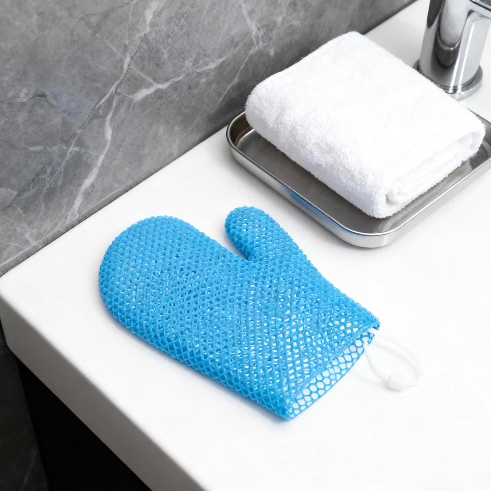 Guante Exfoliante de Ducha de Nido de Abeja Tpu para Baño