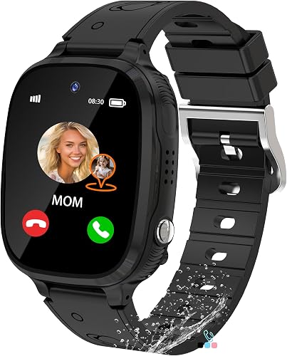 EUNICECG Montre Connectée Enfant pour Garçon Fille avec G…