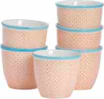 Nicola Spring Blumentopf – Handbedruckt, Ohne Ablaufloch, 14 Cm