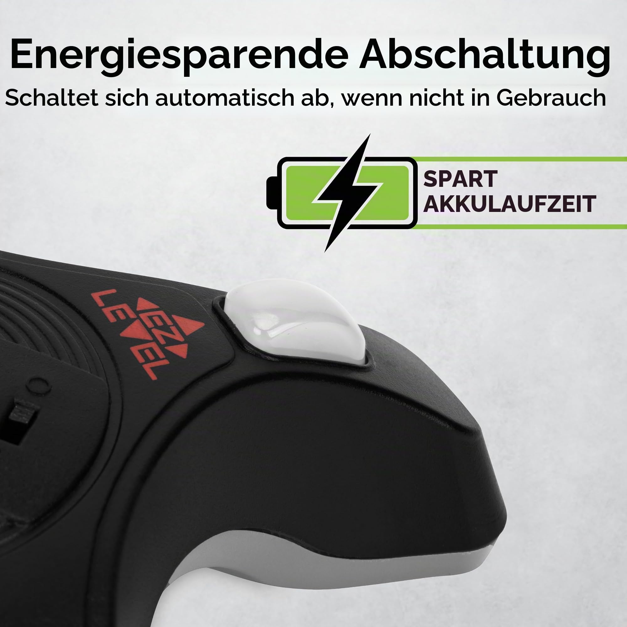 Camco EZ-Wasserwaage für Camper/Wohnmobil, mit beleuchteten Kontrollleuchten und automatischer Abschaltfunktion, wenn Nicht in Gebrauch, inkl. vorinstalliertem An-/Ausschalter (25505)