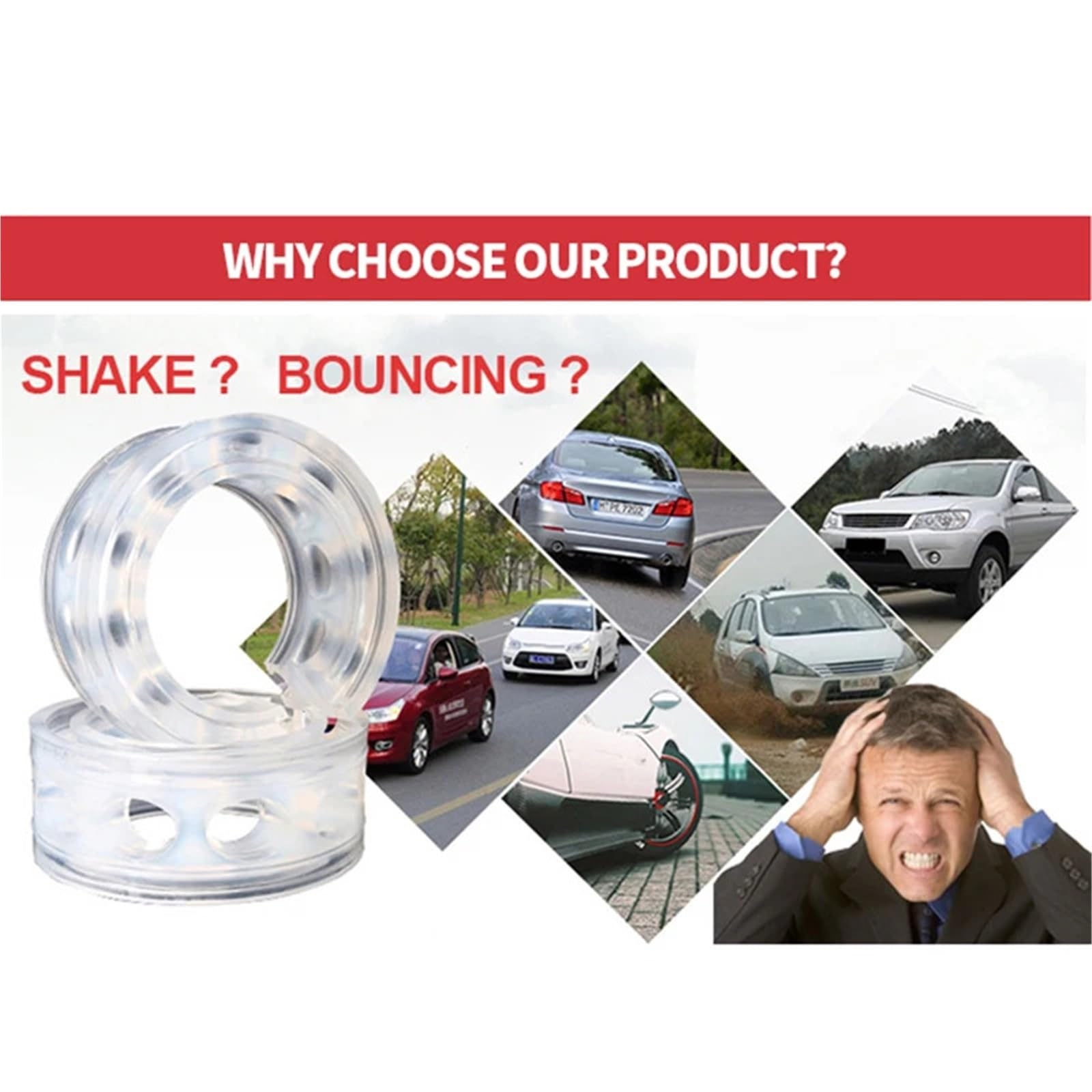 amortyzator Air Suspension,Amortyzatory samochodow 2 szt. Amortyzator samochodowy sprężyna zderzaka moc automatyczne zderzaki A/B/C/D/E/F typ sprężyny zderzaki poduszka uretan(A)