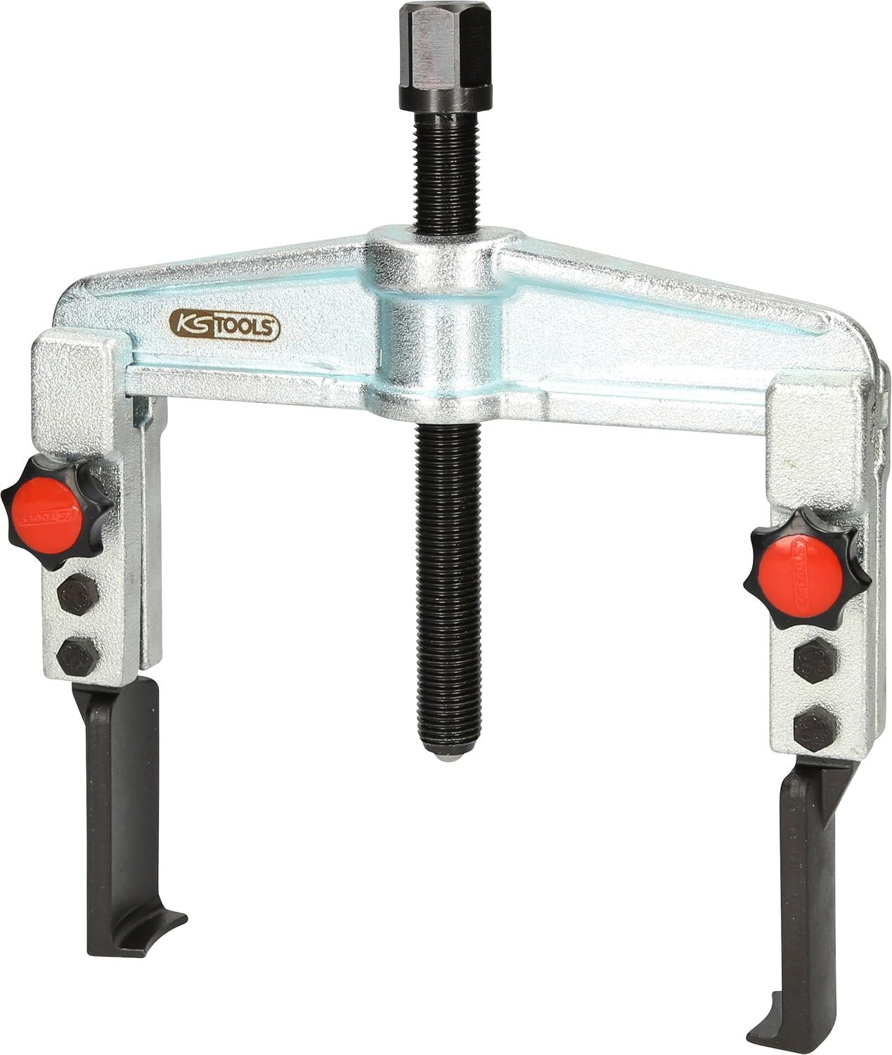 KS Tools 620.0037 Quick Adjustment Universal 2 arm Puller Set including Extremely Narrow and Extended Legs, 25-130 mm, 120 mm