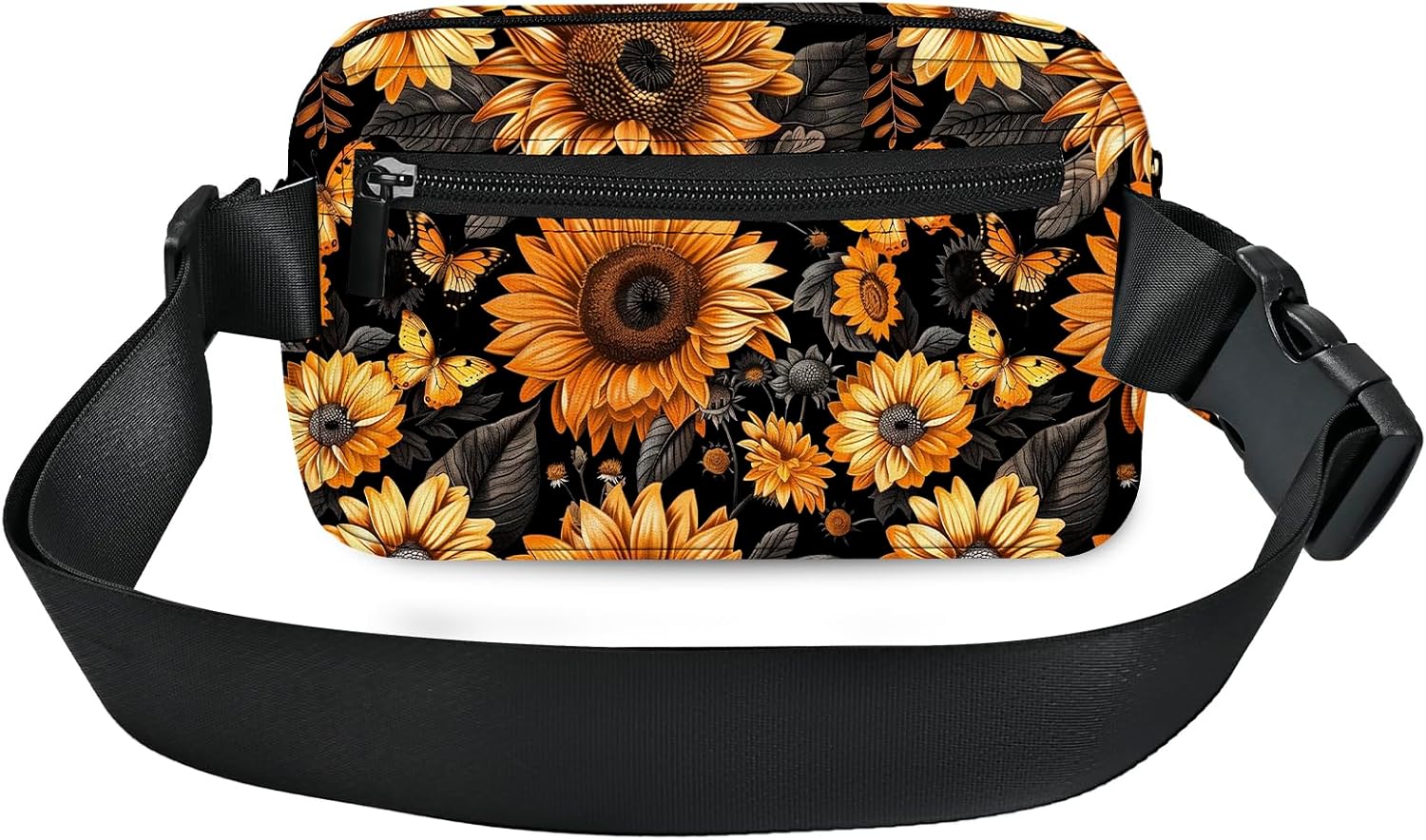 Sunflower Fanny Pack for Women Men Belt Bag Waterproof Waist Bags With Adjustable Straps Phone Purse Wallet Presents for Travel Sports Workout - Image 3