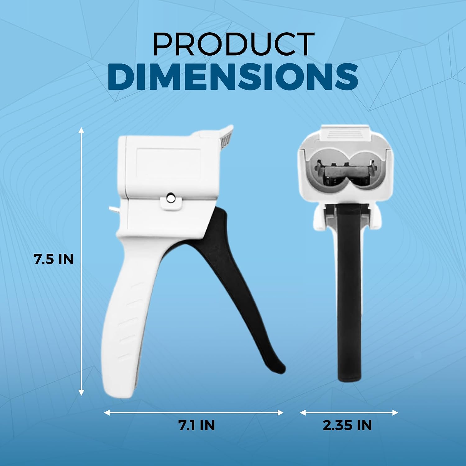 Dental Dispenser Gun 50ml Dispensing Gun Kit Impression Mixing AB Gun 1:1/1:2 P/N 77580