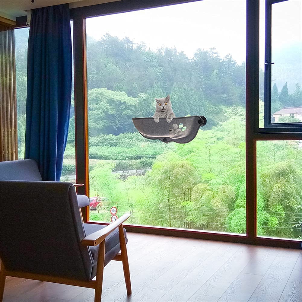 Cat Window Hammock Amaca Gatto per Finestra Amaca da finestra per gatti con ventose resistenti Gattino per animali domestici Appeso Letto per dormire Deposito per animali domestici Gabbia calda per fu