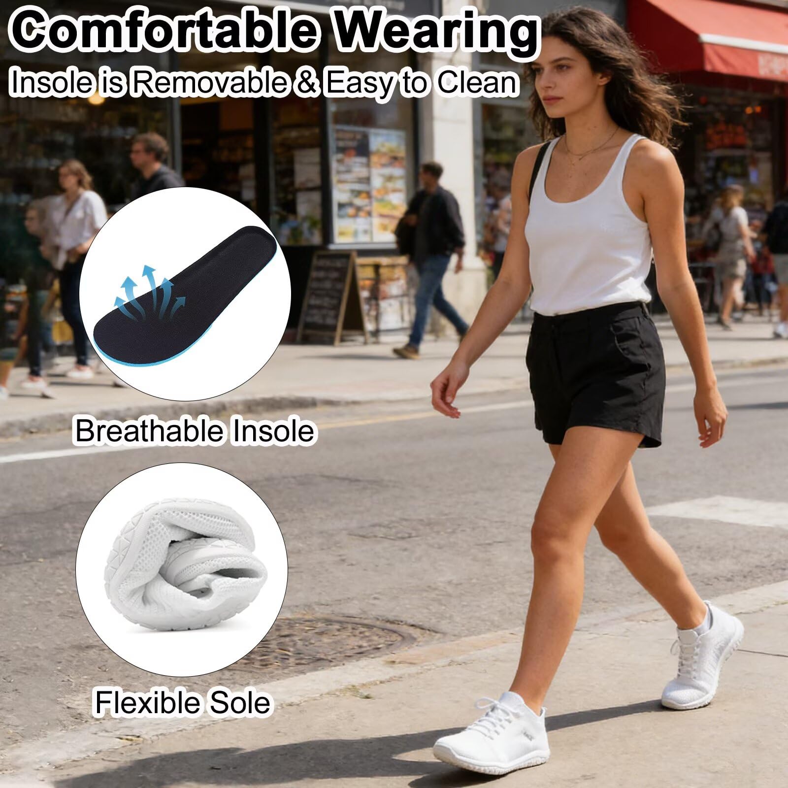 Wizshoe Zapatillas Barefoot Unisex Punta Ancha Minimalistas Zero Drop Trail Running 37-45 EU