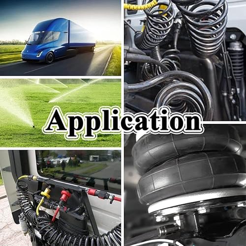 Miniatura 5 de Air Line - Tubo neumático de nailon OD de 12 pulgada SAE J844 para tubería de freno de aire o transferencia de líquido (negro, 32.8 pies)