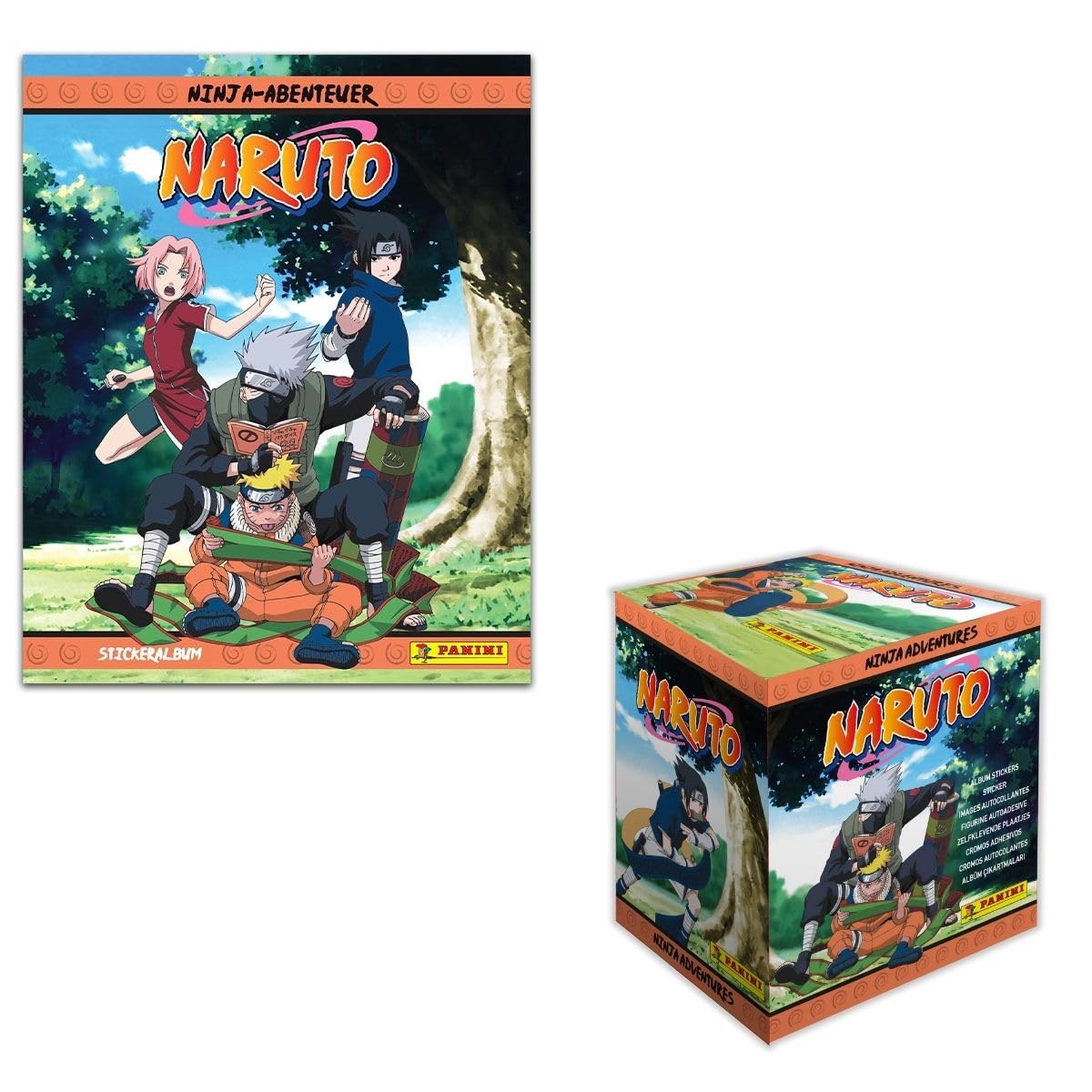 Panini Naruto Ninja Abenteuer Sticker 2025 (Box-Bundle)