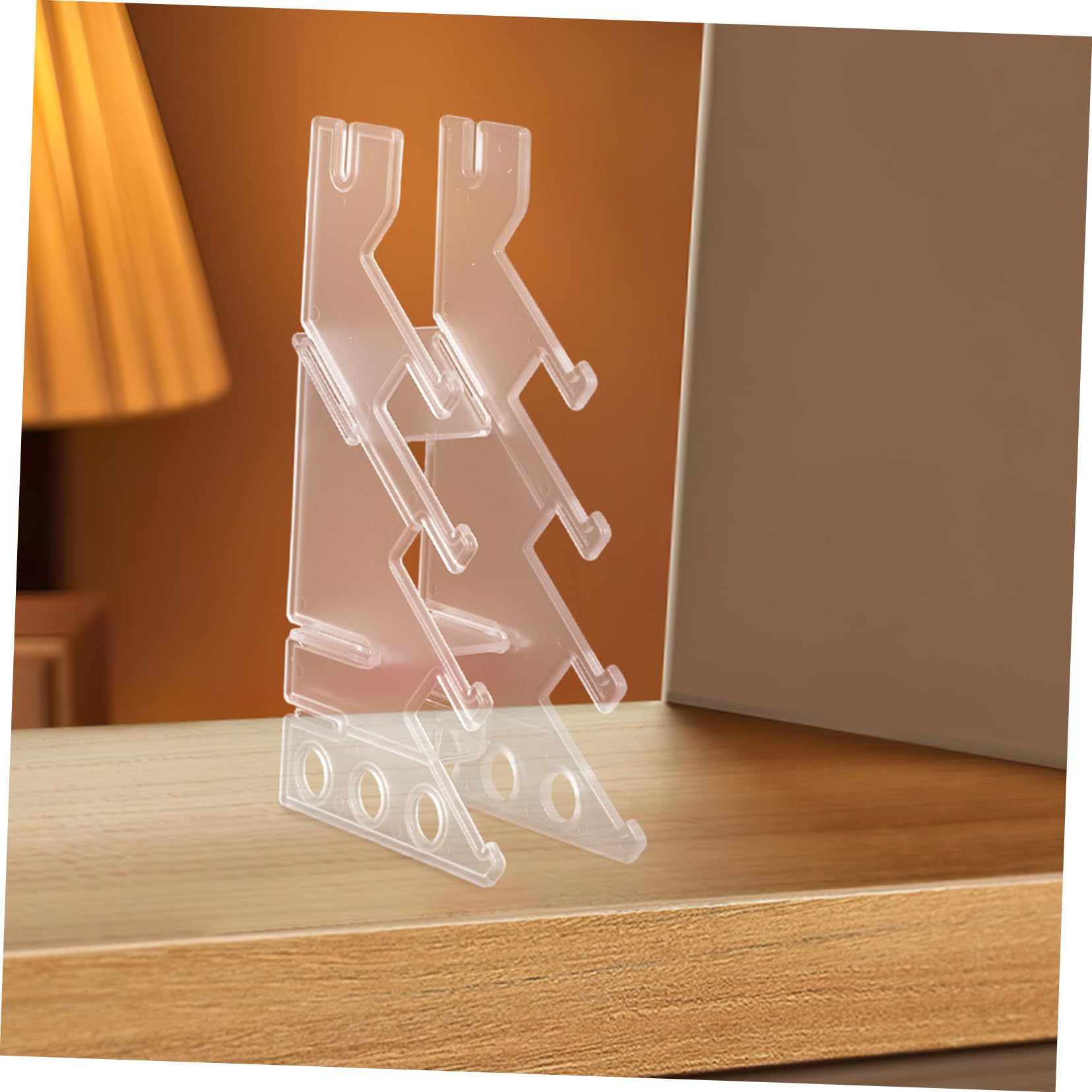 Etagere Sonny Angel Présentoir Parfum 2 Niveaux Winter Shore - Acrylique Transparent - 23x23 Cm & 18x18 Cm Rangement Coiffeuse Transparent