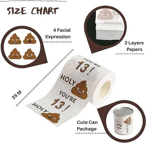 Miniatura 2 de Regalos de feliz cumpleaños para niños, hijos y niñas, rollo de papel higiénico divertido de 3 capas, regalo de cumpleaños, novedad para