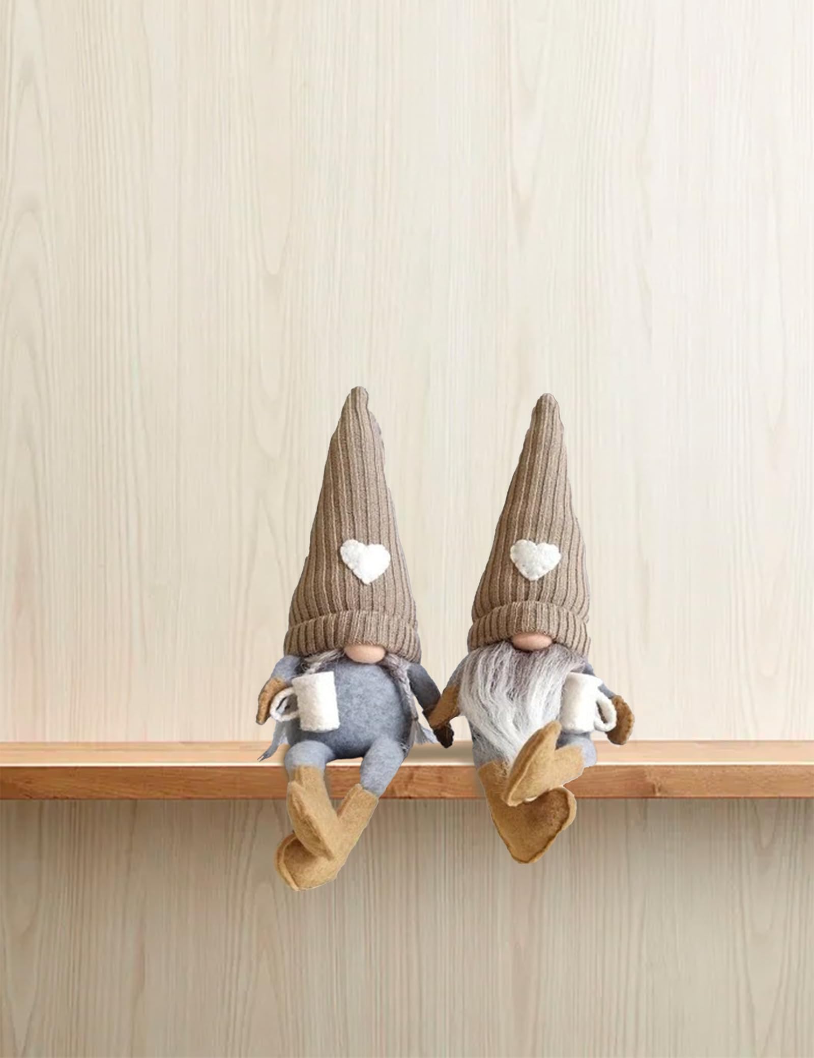Elfe Fait Main GNOME Décoration Intérieur Café Pâques 2 Pièces