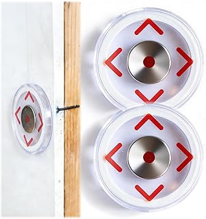 Magnetic Stud Finder |Super Magnetism |No Battery Required| Easy to Use Wall Scanner Magnet| Visualized Magnetic Point to Quick Find Studs for Drywall and Wood - 2 Packs