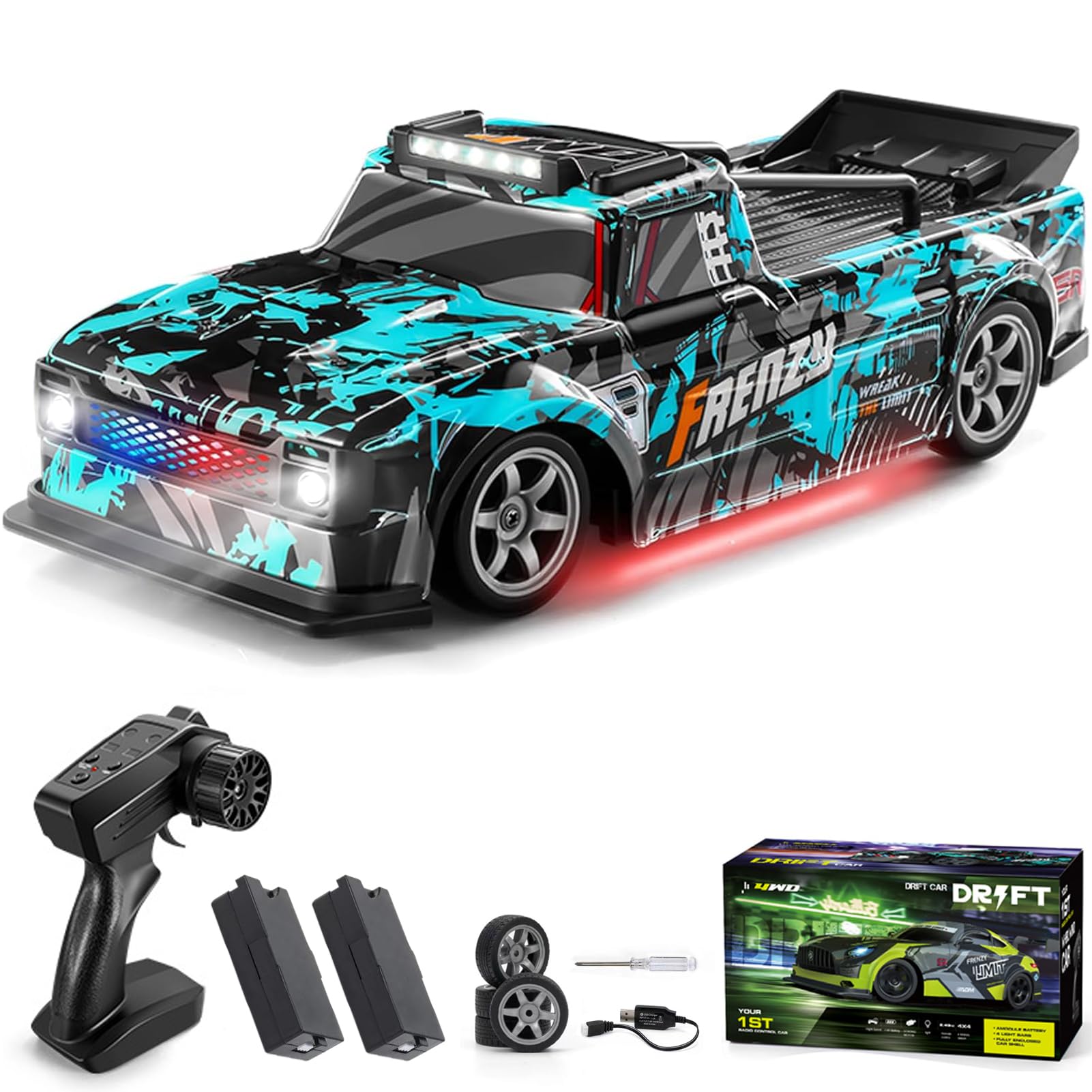 Amazon.com: Authticar RC Drift Car, 1:16 Scale Pickup, 25KM/H High