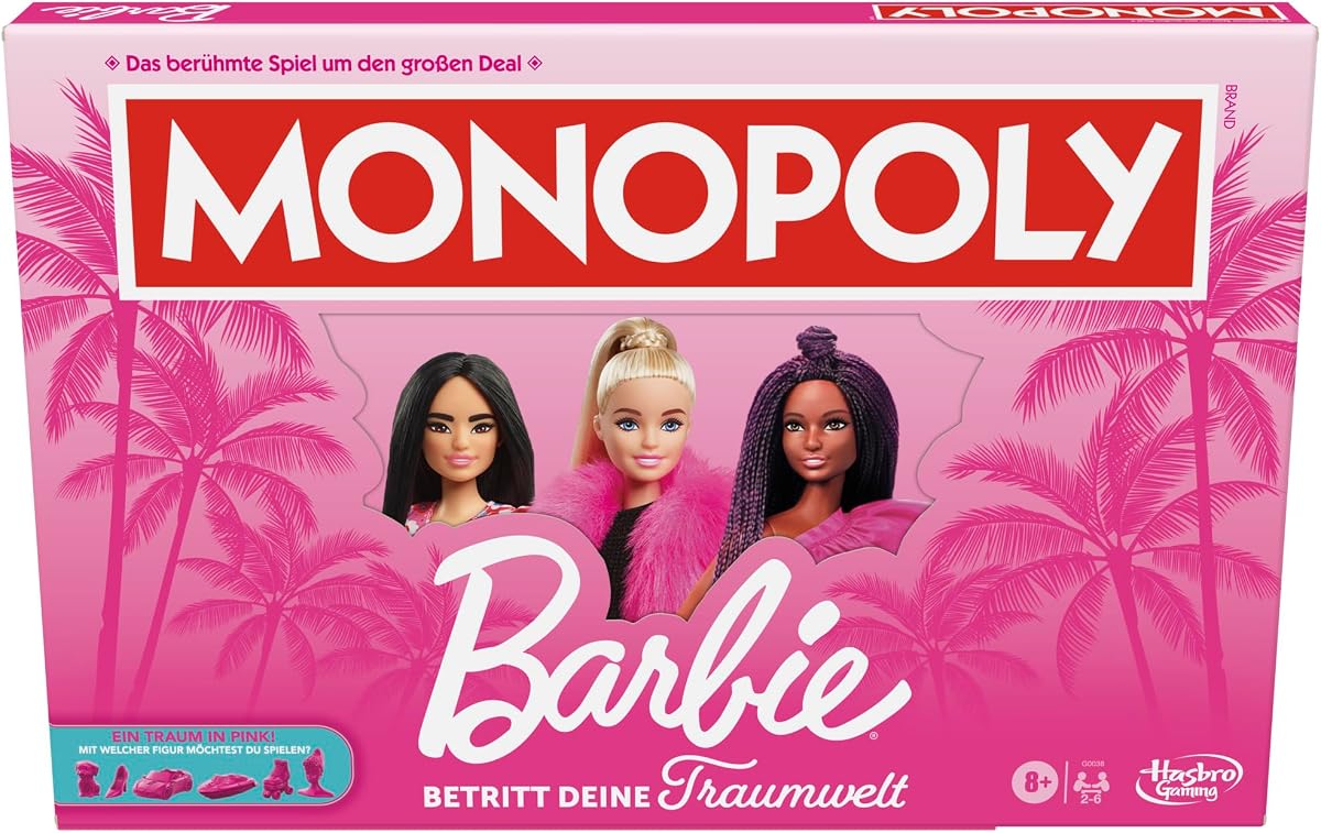 Monopoly Barbie Edition Board Game (German Version)
