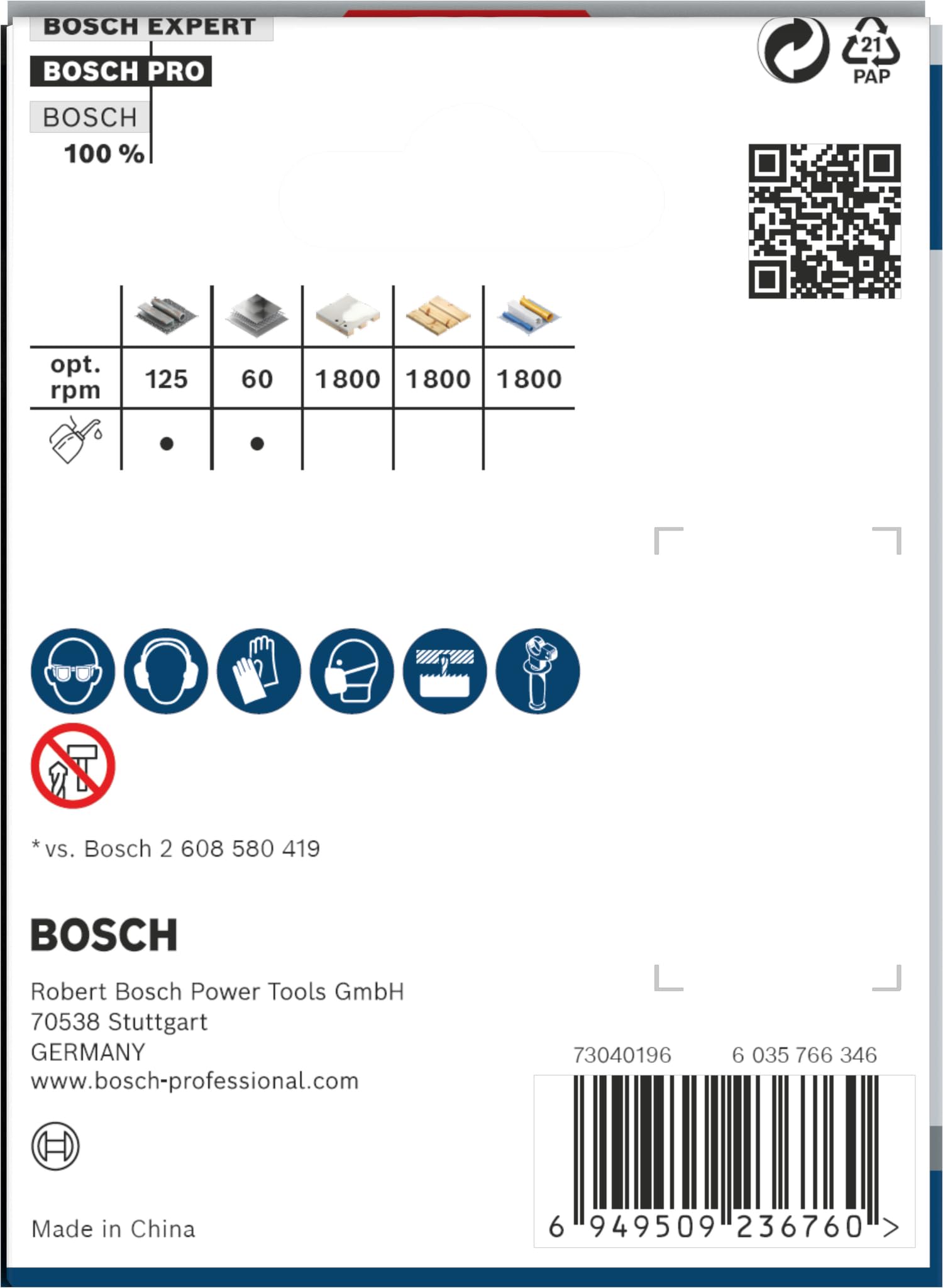 Bosch 1 x PRO Multi Malzeme Delik Testeresi (Yumuşak Ahşap, Alçıpan Duvar için, Ø 70 mm, Profesyonel Aksesuar Matkap)