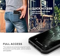 BEZ Páncél Tok Samsung Galaxy A50 / A30s Telefonhoz - Dupla Rétegű Ütésálló Védőtok Emelt Peremmel, Fekete 4