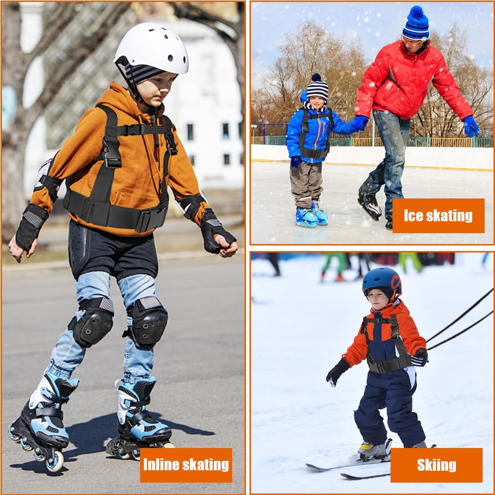 Imbracatura da Sci per Bambini, Imbracatura da Allenamento Guinzaglio per Sci Imbracatura da Sci e Snowboard per bambini Rimovibile per Principianti Ragazzi Ragazze
