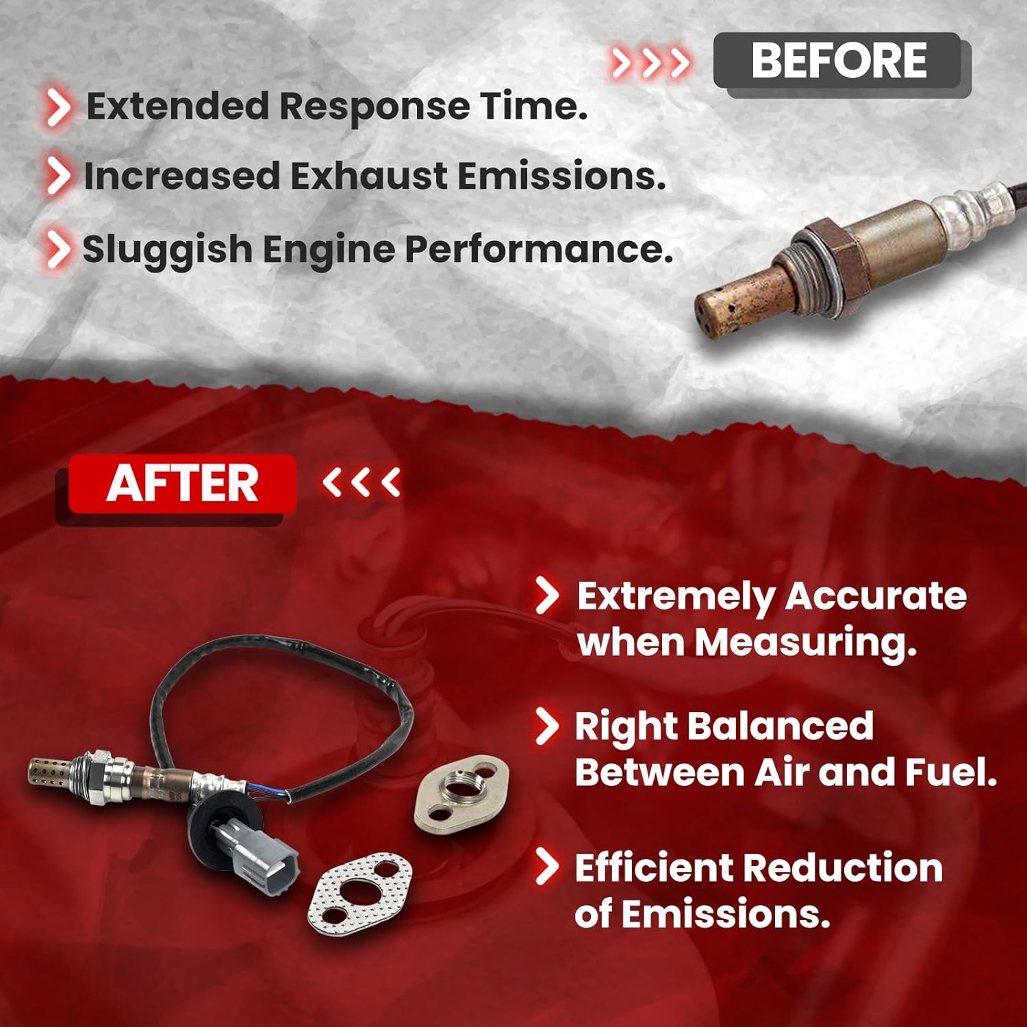 MOCA Oxygen Sensor fits 2001-2003 for Toyota Highlander 3.0L Downstream, 1993-1998 Supra 3.0L, 1996-1997 Supra 3.0L, 1993-1995 Supra 3.0L, 1999-2003 for Lexus RX300 3.0L