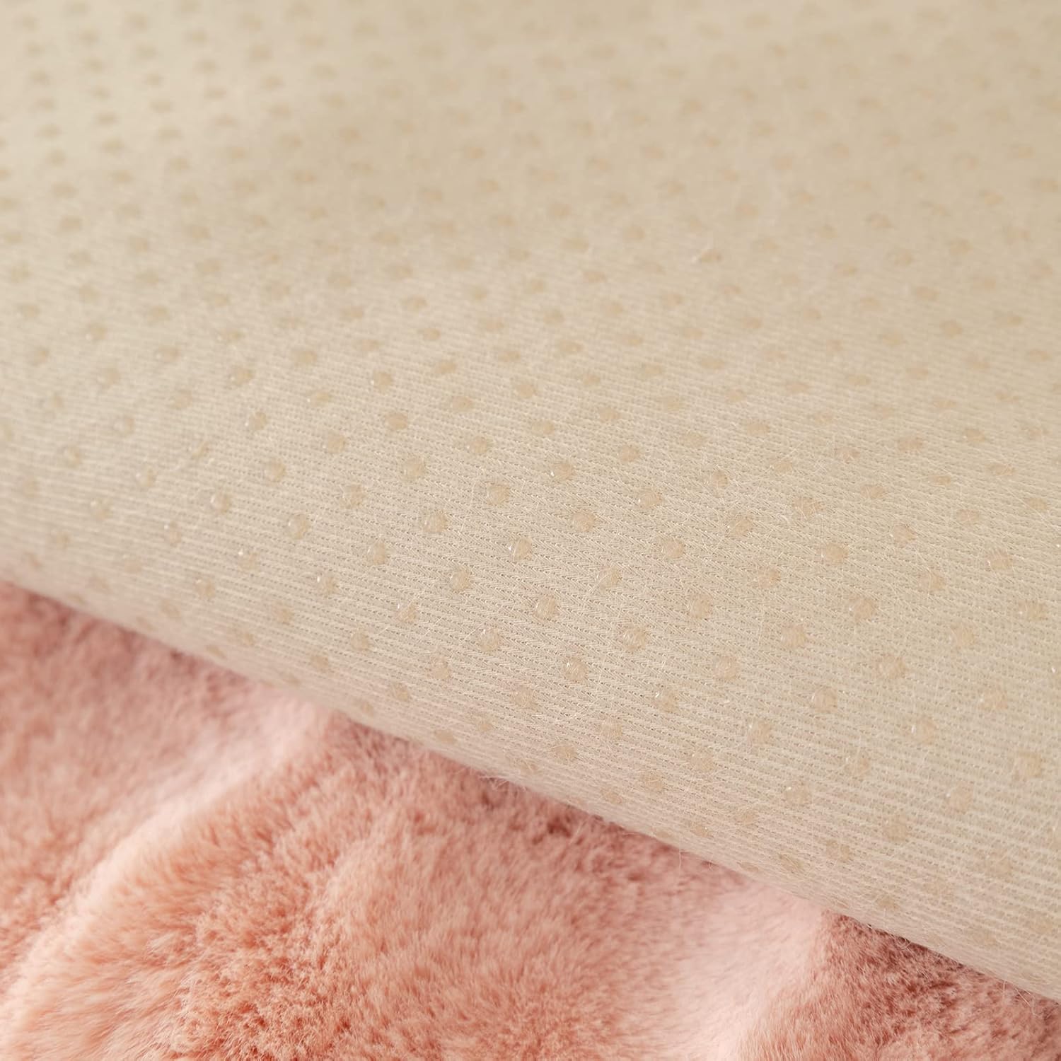 ele ELEOPTION Couch Cover Sectional Sofa Cushion Slipcovers Covers Warm Fluffy Couch Cushion Covers Furniture Protector (Width 36inch, Length 63 inch, 1 Piece) Pink