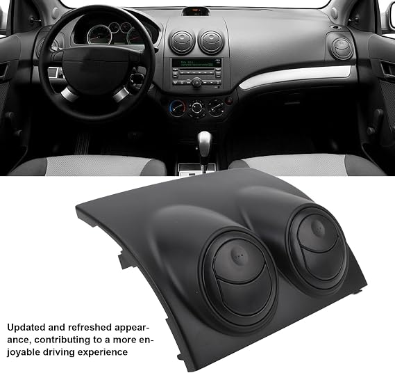 Astibym Dashboard Trim Bezel for Aveo 2005 2011, Upper Center Vent Outlet Panel, car Interior Upgrade Accessory, fit Console Dashboard Replacement