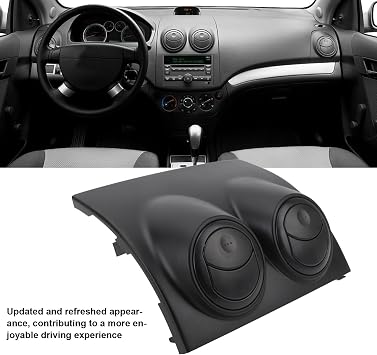 Astibym Dashboard Trim Bezel for Aveo 2005 2011, Upper Center Vent Outlet Panel, car Interior Upgrade Accessory, fit Console Dashboard Replacement