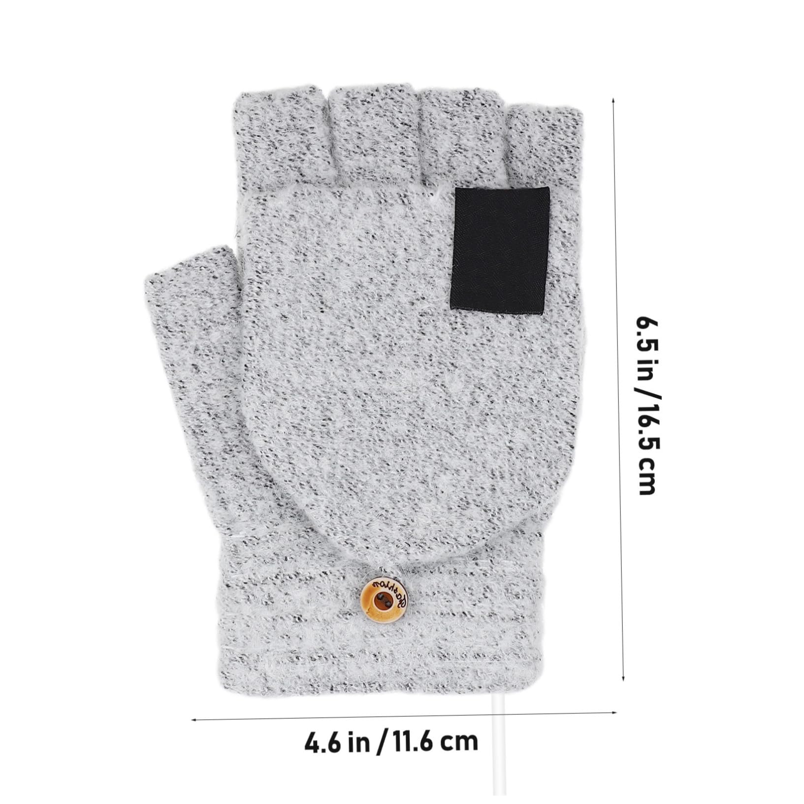 BESPORTBLE 5pares Guantes Calentadores USB Recarcables De Dedos Guantes Térmicos para Invierno Calentadores De Doble Calefacción Cómodo y De Usar para Ordenadores y Actividades