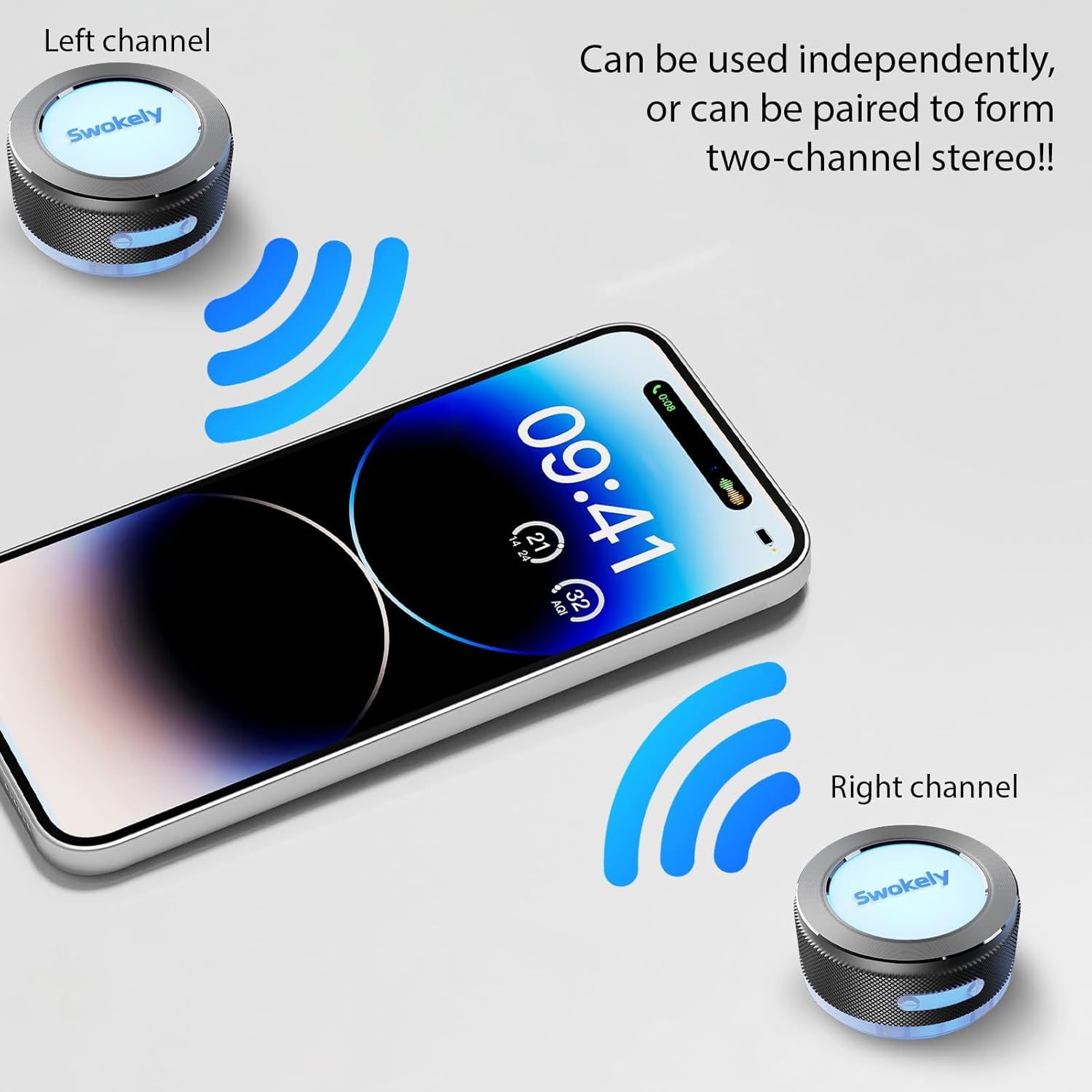 Bone Conduction Speaker, Wireless Portable Speaker, BT5.4 Mini Small Speaker with Big Sucker, Crystal Clear Sound, Rich Bass, Mini Music Player for Home, Outdoor, Travel, Party, 1 Pack - Image 6