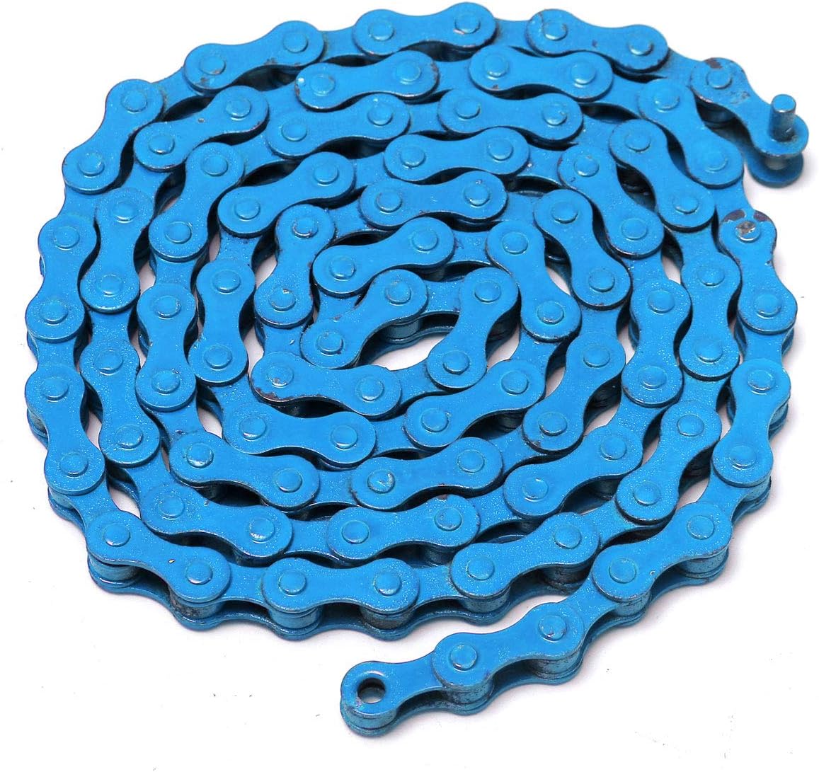 1/2 X 1/8Inch 96 Links Single Speed Colorful Chain Fixed Gear MTB BMX Bike Bicycle Sport Road - Sky Blue
