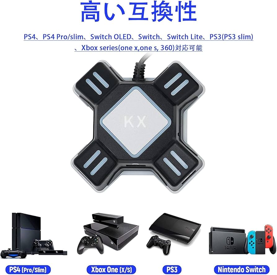 新品　フォートナイト対応片手ゲーミングキーボード、コンバーターセット Amazon.co.jp: ゲーミングキーボード＆マウスセット フォート