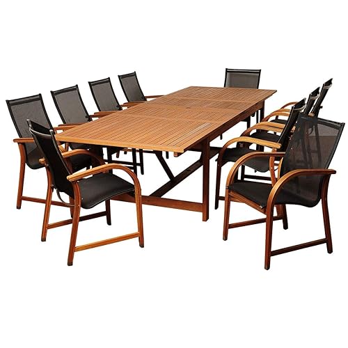International Home Amazonia11 Piece Extendable Patio Dining Set