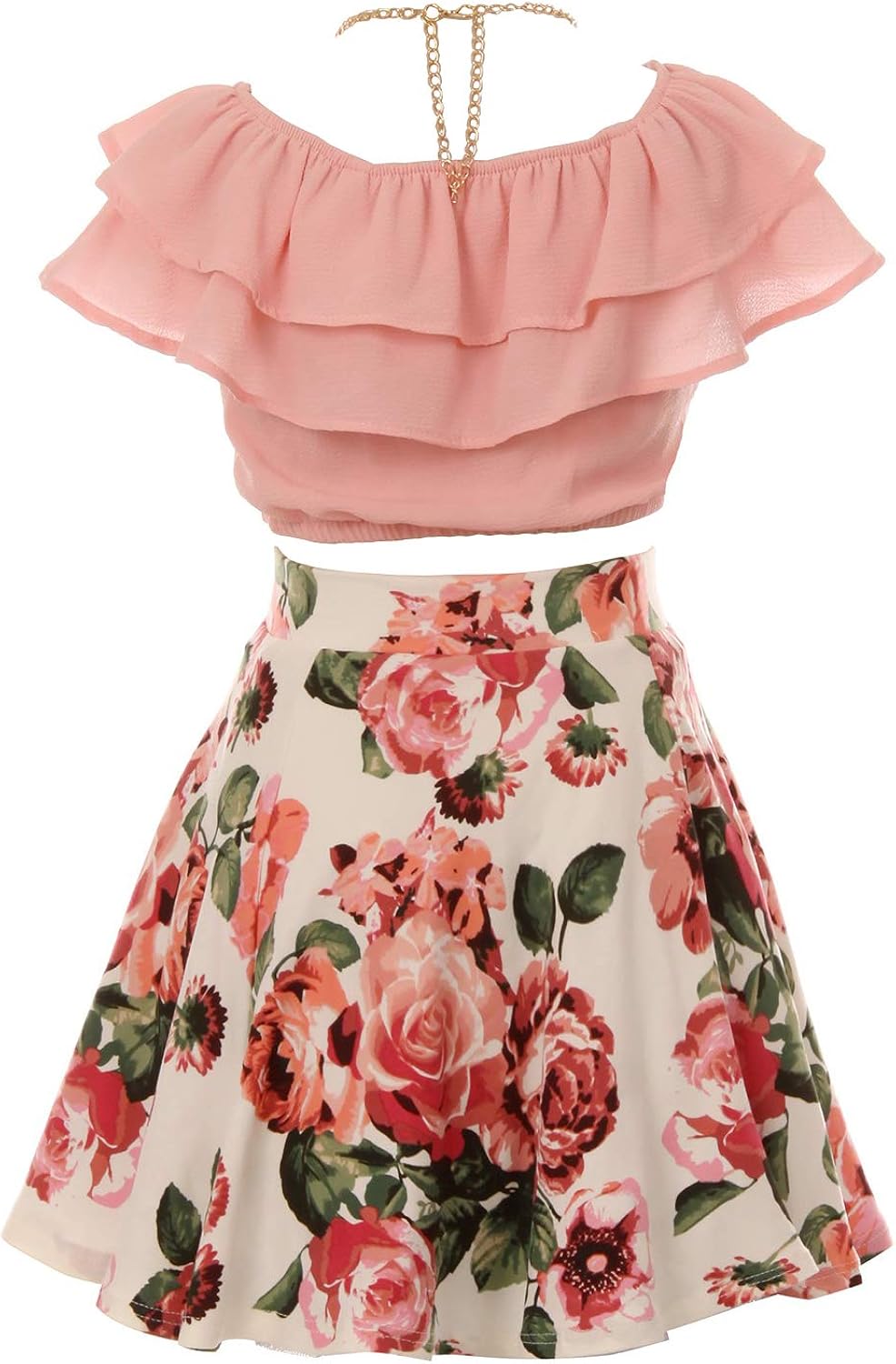 Crop top skirt for girls Clearance