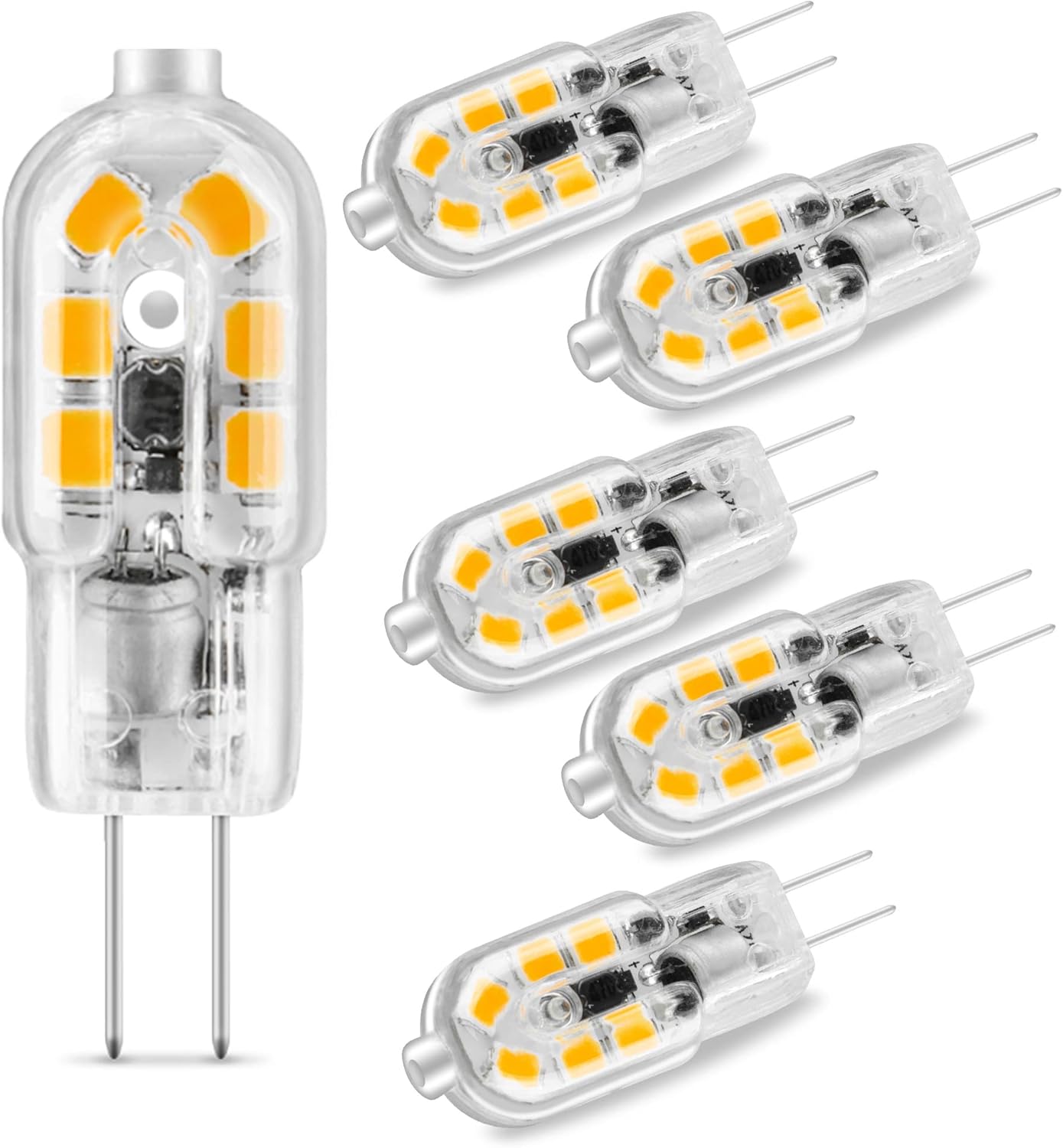 Bonnov Ampoules LED G4, 12V Mini Ampoule LED, 2W Équivalent à une