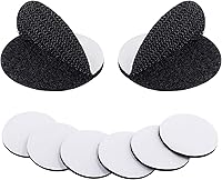 Vista 1 de Tiras de cinta autoadhesivas redondas de puntos grandes de 2 pulgadas, color negro, cinta adhesiva de montaje de doble cara, impermeable