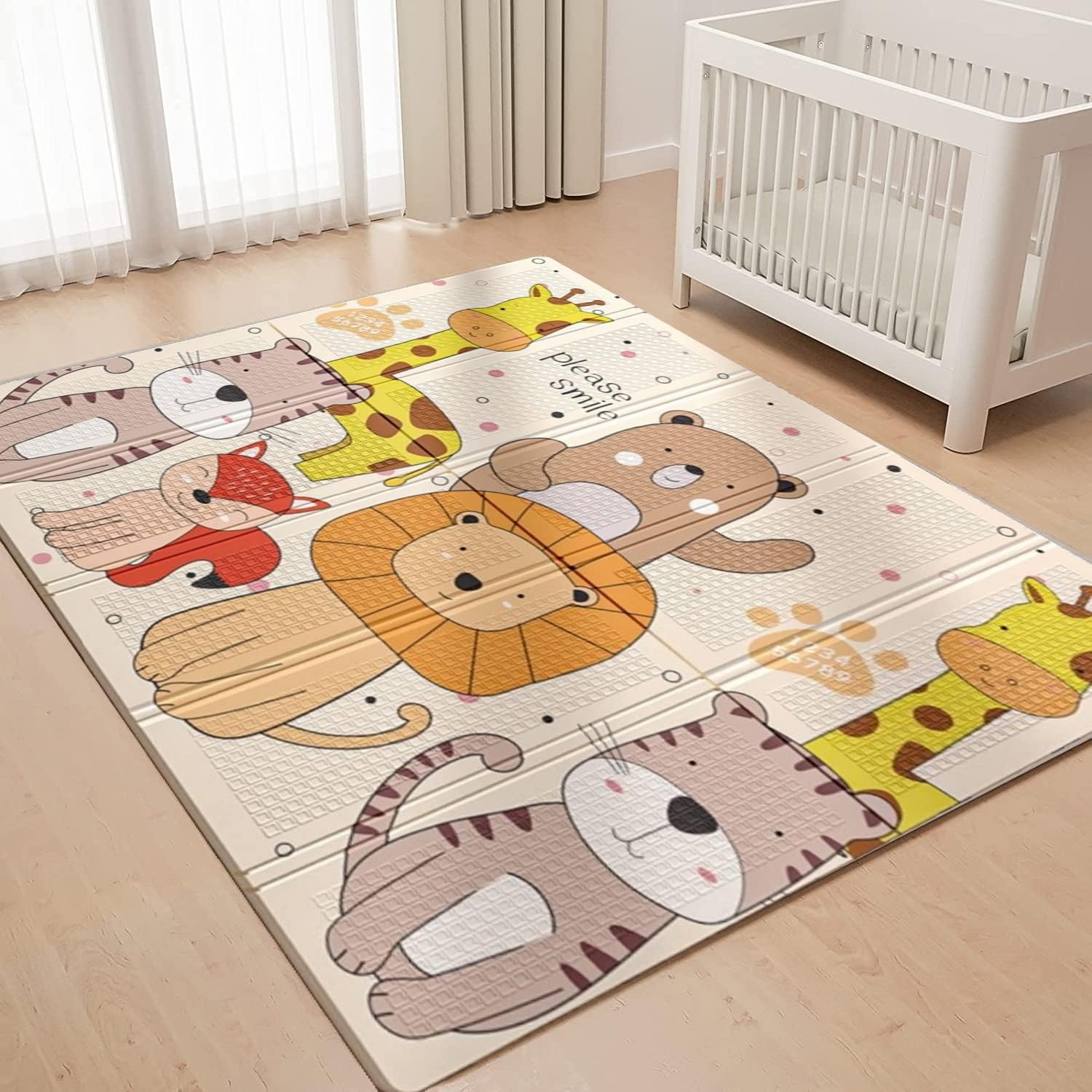 AM ANNA Foldable Baby Play Mat, 200 * 180 * 1.5 CM Extra Large