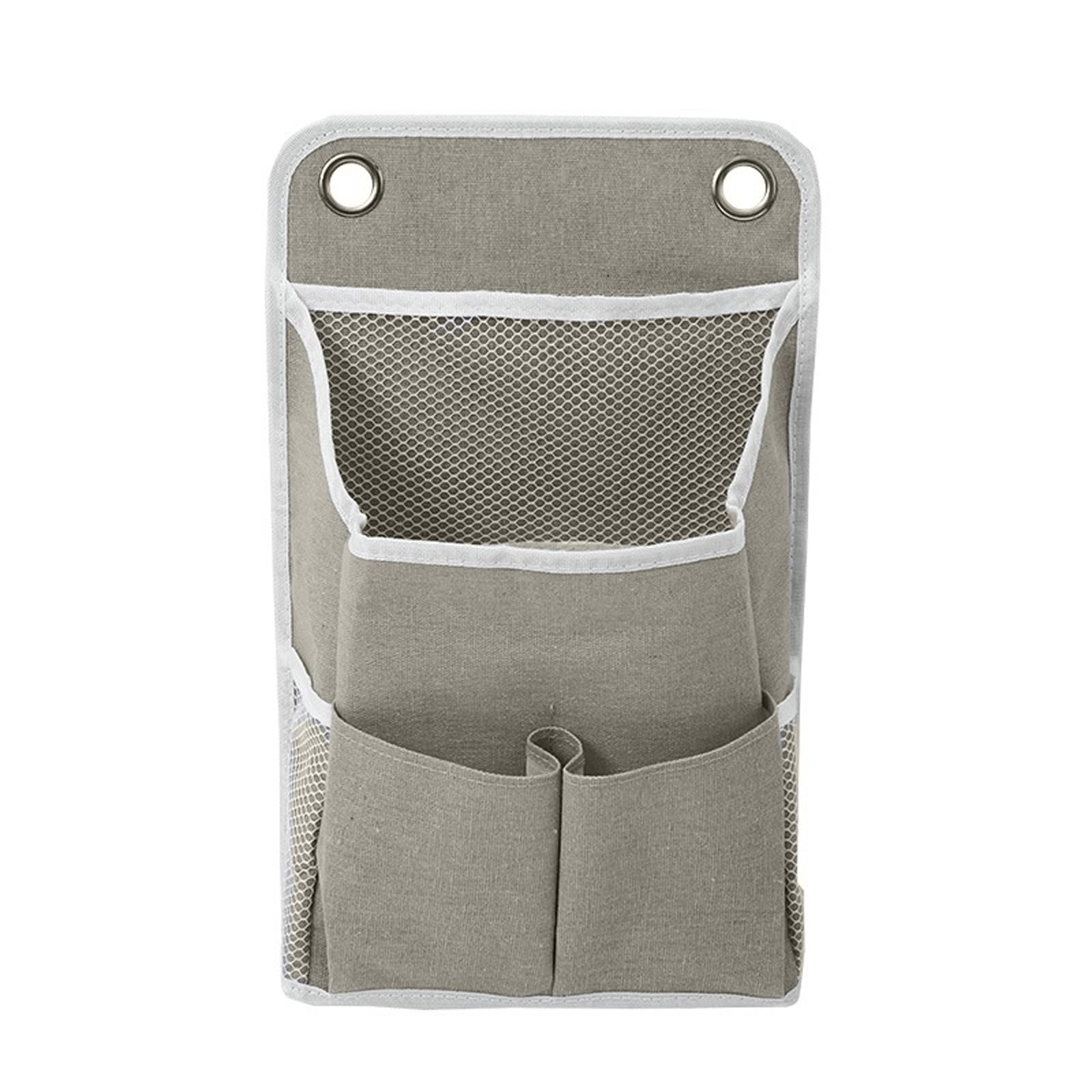 Kalttoy Grey Practical Wall Mount Storage Bag Hanging Storage Pockets Designed For Quick Access To Frequently Used Items Multifunctional Wall Organizers