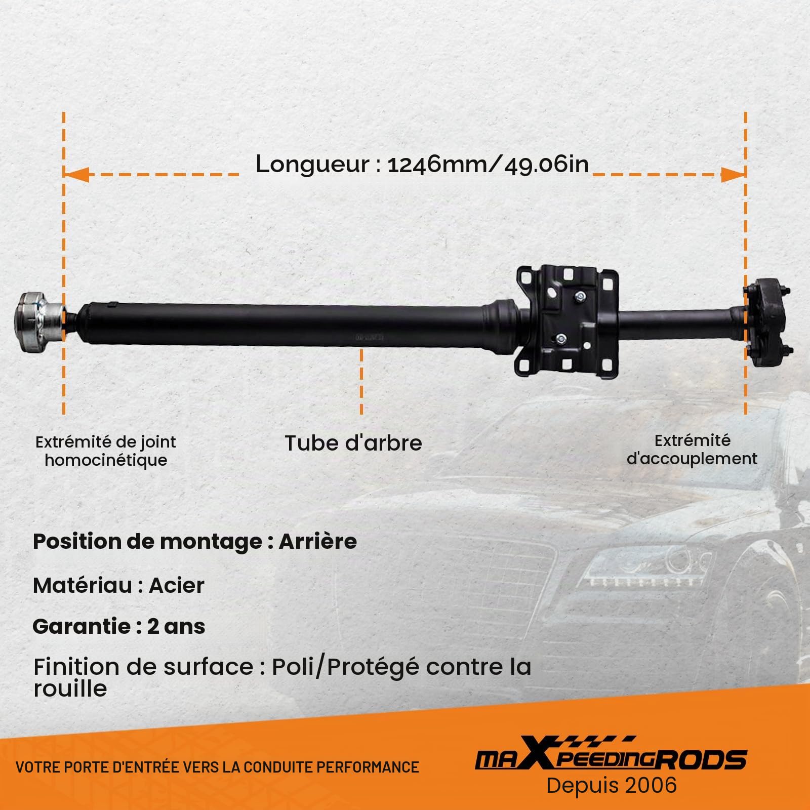 maXpeedingrods Arbre de Transmission pour Touareg Porsche Cayenne