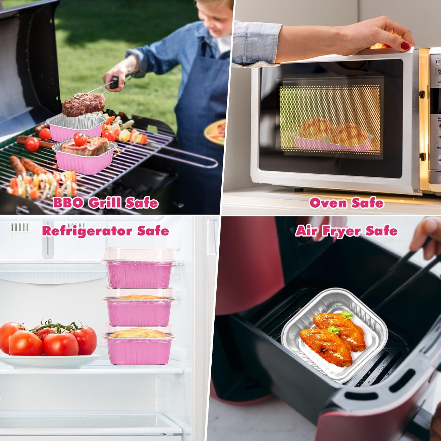 selizo 60 Pack 10oz Mini Disposable Cake Pans with Lids, Aluminum Foil Square Baking Cups, 4.4x4.4 Large Baking Cake Tins Cup Cake Containers with Lids for Thanksgiving Individual Cakes
